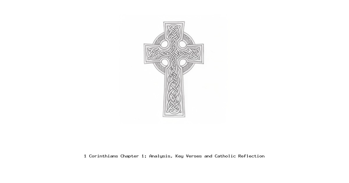 1 Corinthians Chapter 1: Analysis, Key Verses and Catholic Reflection