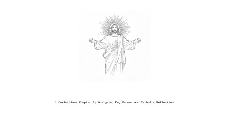 1 Corinthians Chapter 2: Analysis, Key Verses and Catholic Reflection