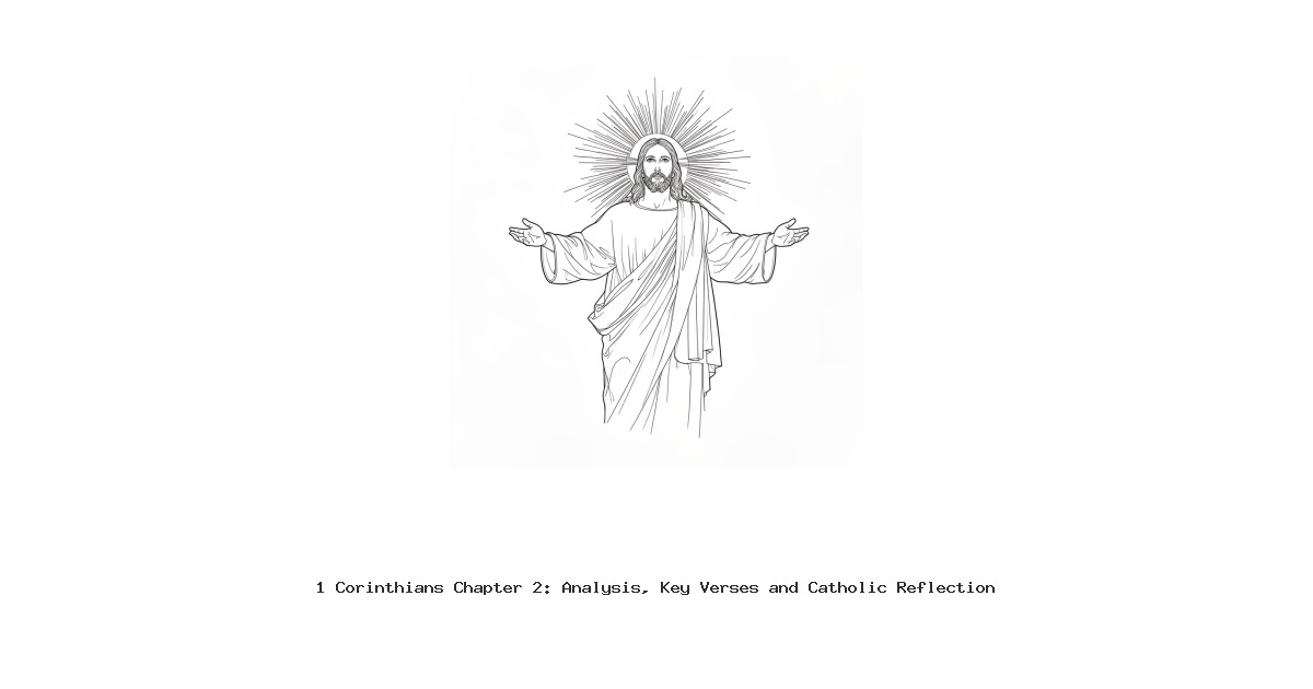 1 Corinthians Chapter 2: Analysis, Key Verses and Catholic Reflection