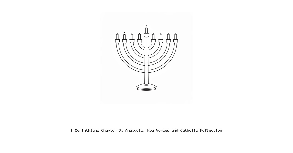 1 Corinthians Chapter 3: Analysis, Key Verses and Catholic Reflection