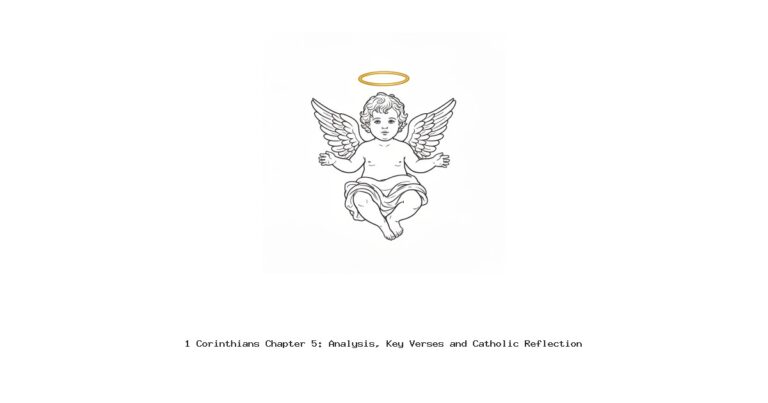 1 Corinthians Chapter 5: Analysis, Key Verses and Catholic Reflection
