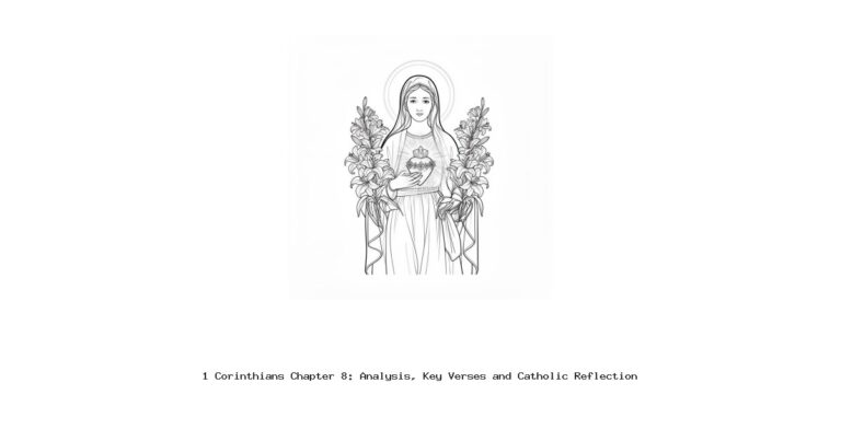 1 Corinthians Chapter 8: Analysis, Key Verses and Catholic Reflection