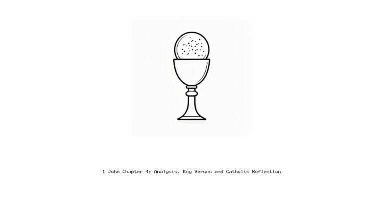 1 John Chapter 4: Analysis, Key Verses and Catholic Reflection