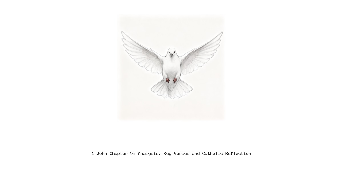 1 John Chapter 5: Analysis, Key Verses and Catholic Reflection