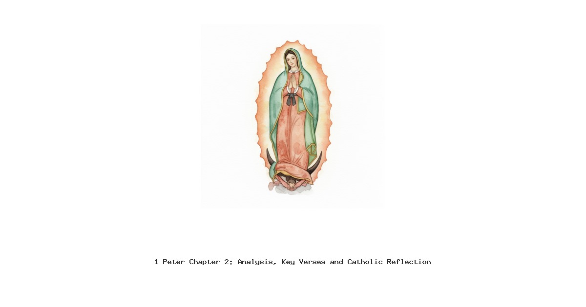 1 Peter Chapter 2: Analysis, Key Verses and Catholic Reflection