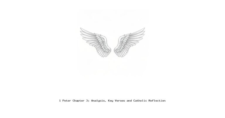 1 Peter Chapter 3: Analysis, Key Verses and Catholic Reflection