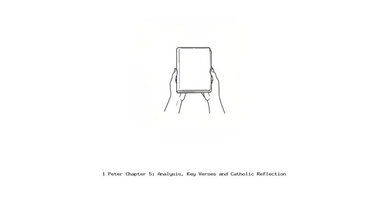 1 Peter Chapter 5: Analysis, Key Verses and Catholic Reflection