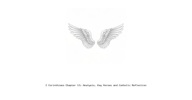 2 Corinthians Chapter 13: Analysis, Key Verses and Catholic Reflection