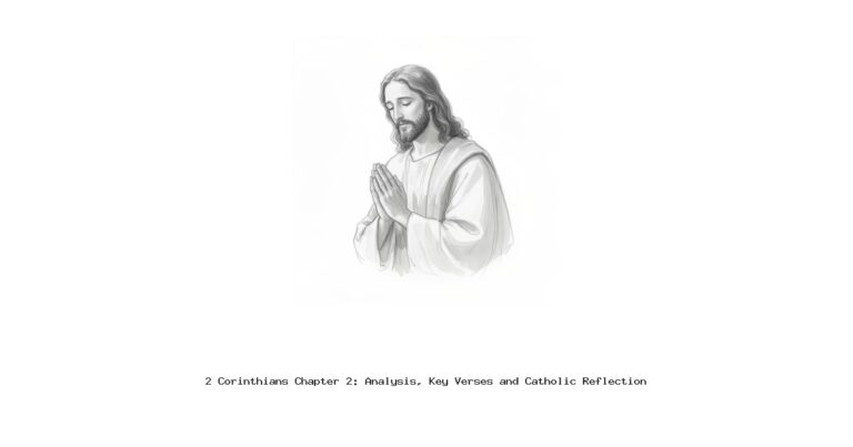 2 Corinthians Chapter 2: Analysis, Key Verses and Catholic Reflection