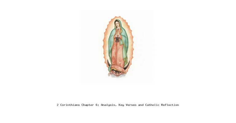 2 Corinthians Chapter 6: Analysis, Key Verses and Catholic Reflection