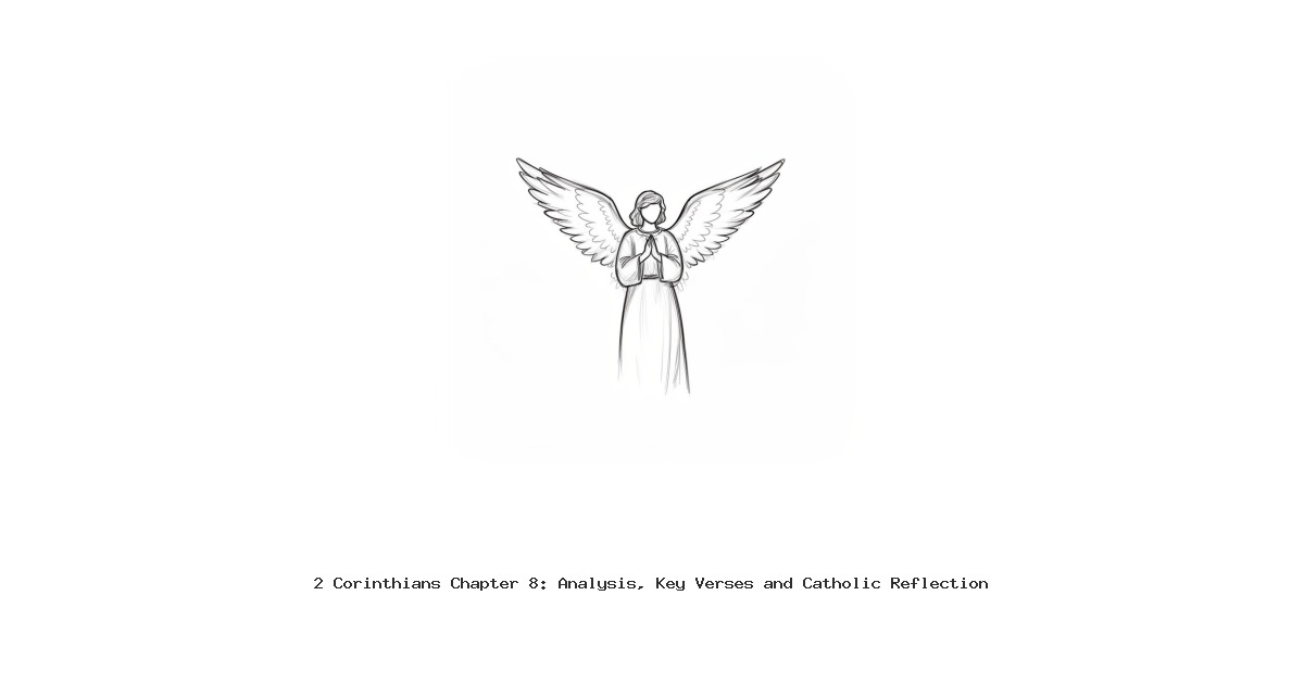 2 Corinthians Chapter 8: Analysis, Key Verses and Catholic Reflection