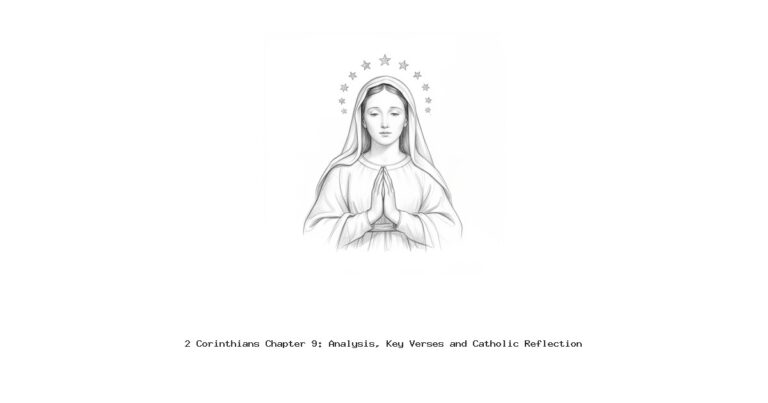 2 Corinthians Chapter 9: Analysis, Key Verses and Catholic Reflection