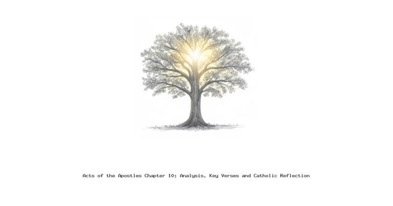 Acts of the Apostles Chapter 10: Analysis, Key Verses and Catholic Reflection