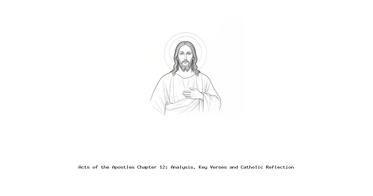 Acts of the Apostles Chapter 12: Analysis, Key Verses and Catholic Reflection