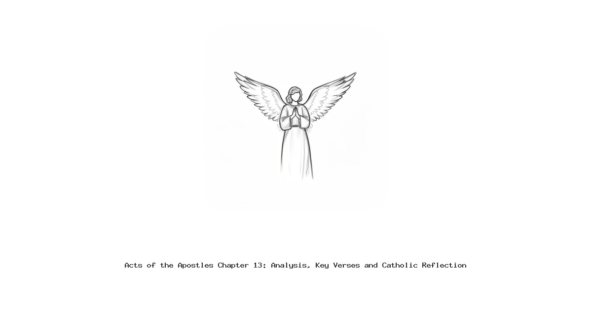 Acts of the Apostles Chapter 13: Analysis, Key Verses and Catholic Reflection