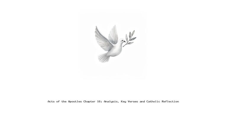 Acts of the Apostles Chapter 16: Analysis, Key Verses and Catholic Reflection