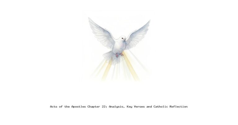 Acts of the Apostles Chapter 22: Analysis, Key Verses and Catholic Reflection
