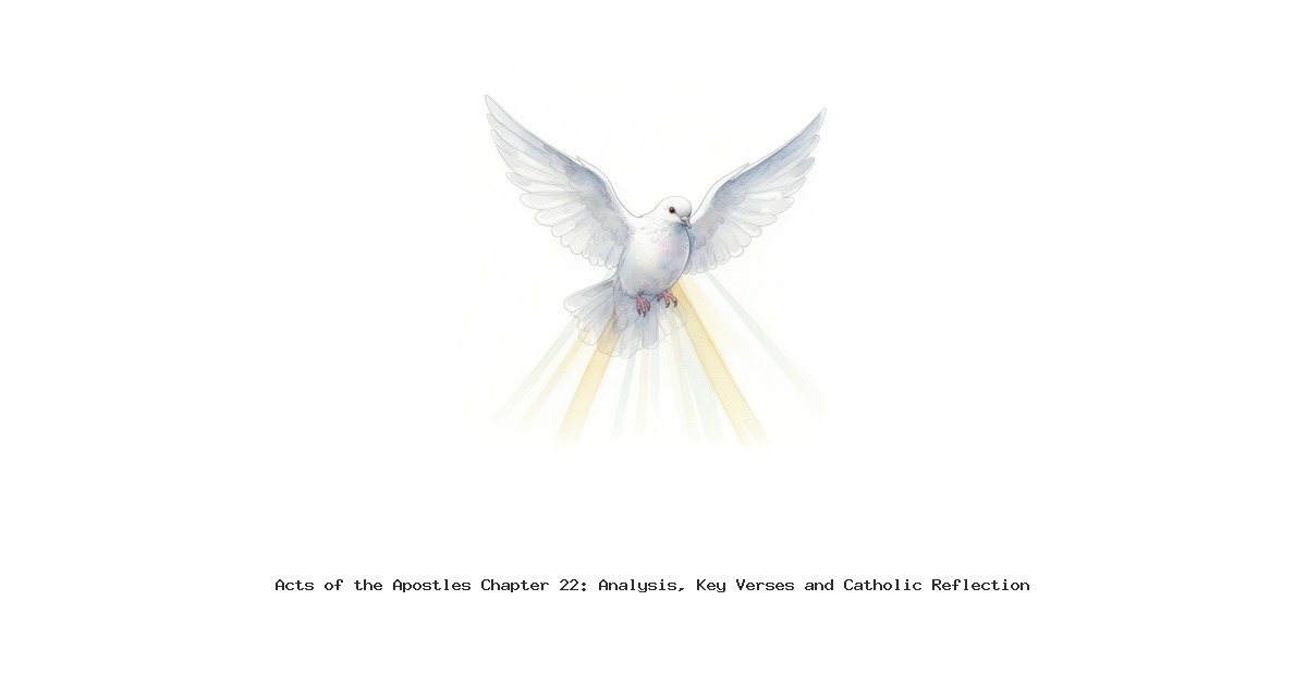 Acts of the Apostles Chapter 22: Analysis, Key Verses and Catholic Reflection