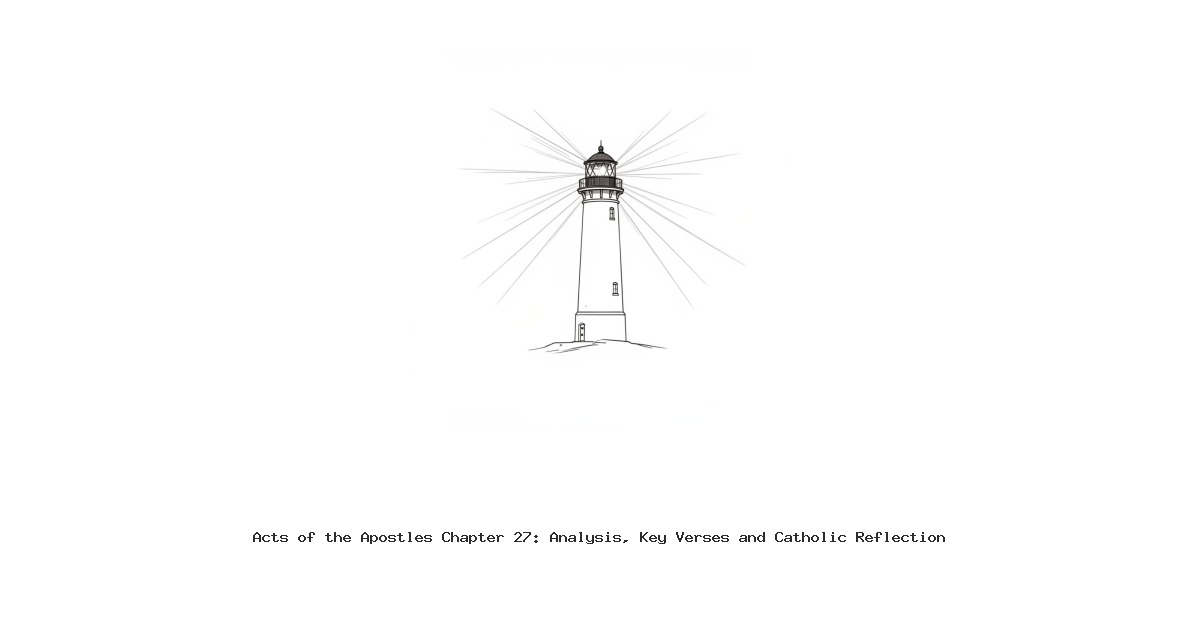 Acts of the Apostles Chapter 27: Analysis, Key Verses and Catholic Reflection