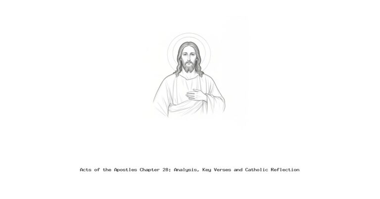 Acts of the Apostles Chapter 28: Analysis, Key Verses and Catholic Reflection