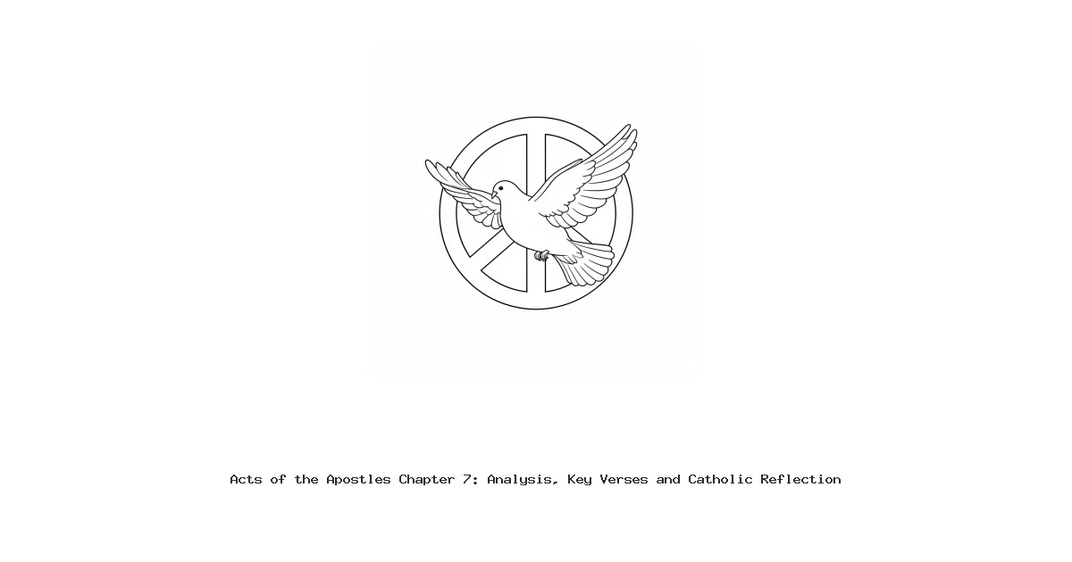 Acts of the Apostles Chapter 7: Analysis, Key Verses and Catholic Reflection