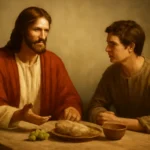 at the table with jesus