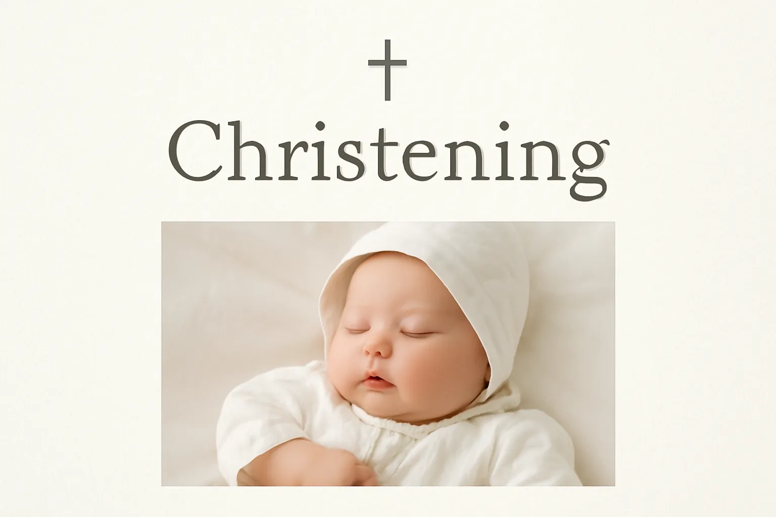 christening announcement wording