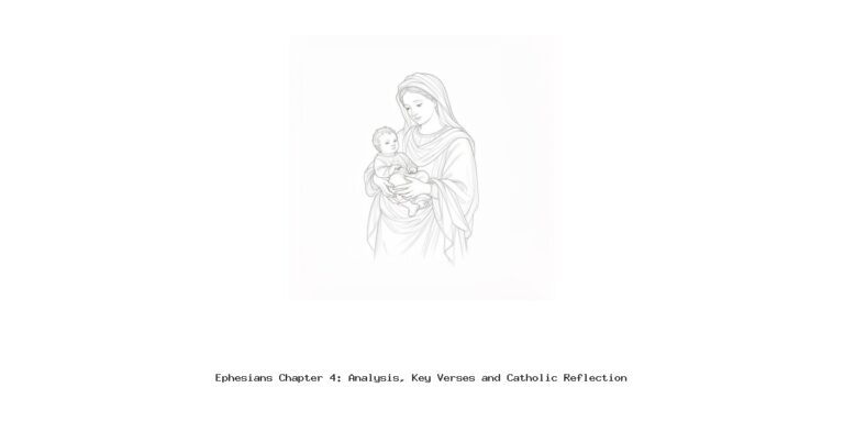 Ephesians Chapter 4: Analysis, Key Verses and Catholic Reflection