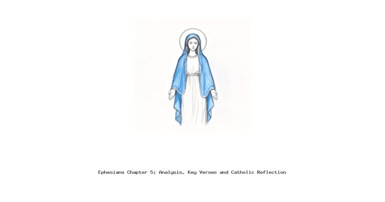 Ephesians Chapter 5: Analysis, Key Verses and Catholic Reflection