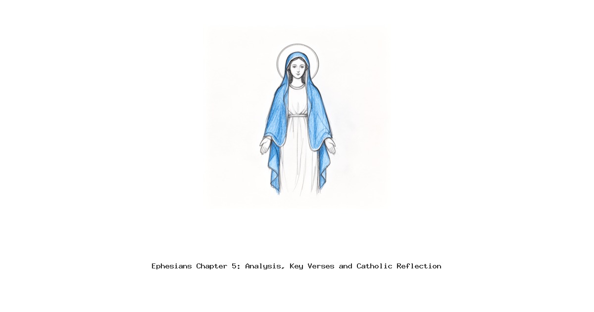 Ephesians Chapter 5: Analysis, Key Verses and Catholic Reflection