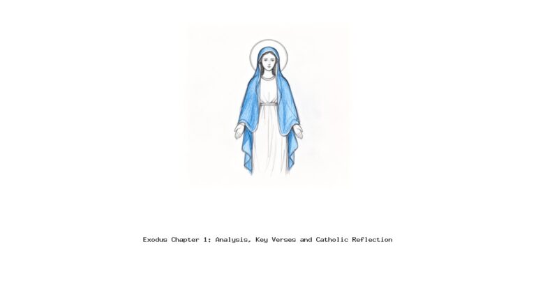 Exodus Chapter 1: Analysis, Key Verses and Catholic Reflection