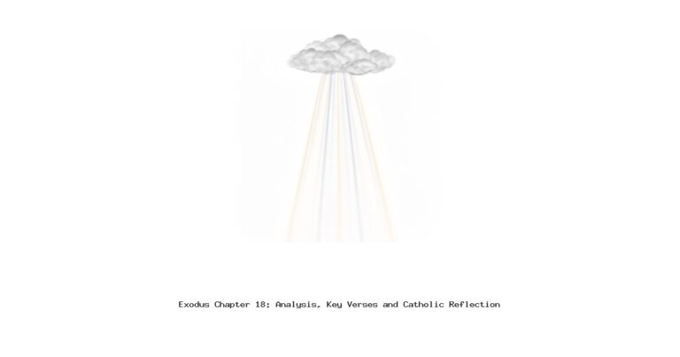 Exodus Chapter 18: Analysis, Key Verses and Catholic Reflection