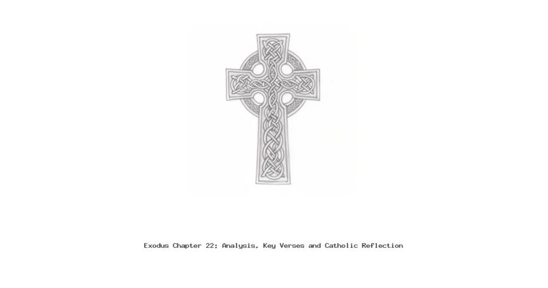 Exodus Chapter 22: Analysis, Key Verses and Catholic Reflection