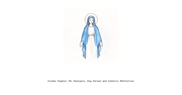Exodus Chapter 28: Analysis, Key Verses and Catholic Reflection