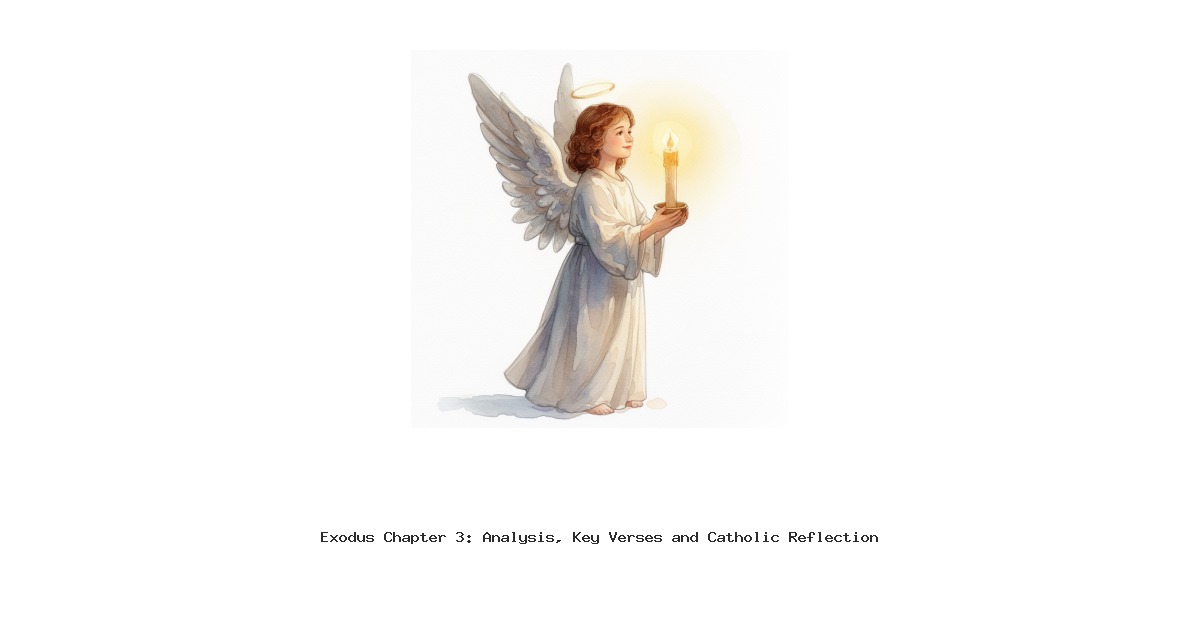 Exodus Chapter 3: Analysis, Key Verses and Catholic Reflection
