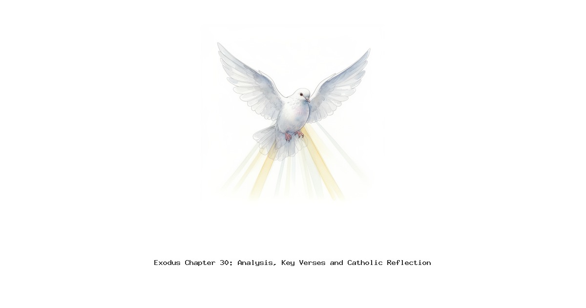 Exodus Chapter 30: Analysis, Key Verses and Catholic Reflection