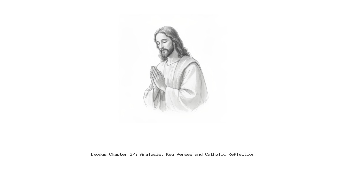 Exodus Chapter 37: Analysis, Key Verses and Catholic Reflection