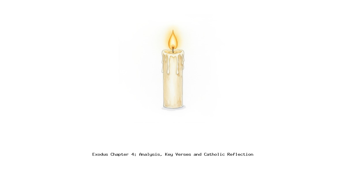Exodus Chapter 4: Analysis, Key Verses and Catholic Reflection