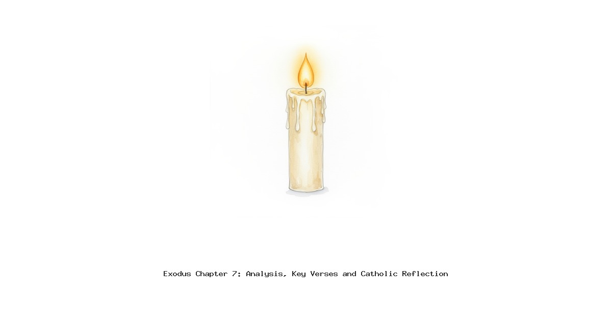 Exodus Chapter 7: Analysis, Key Verses and Catholic Reflection