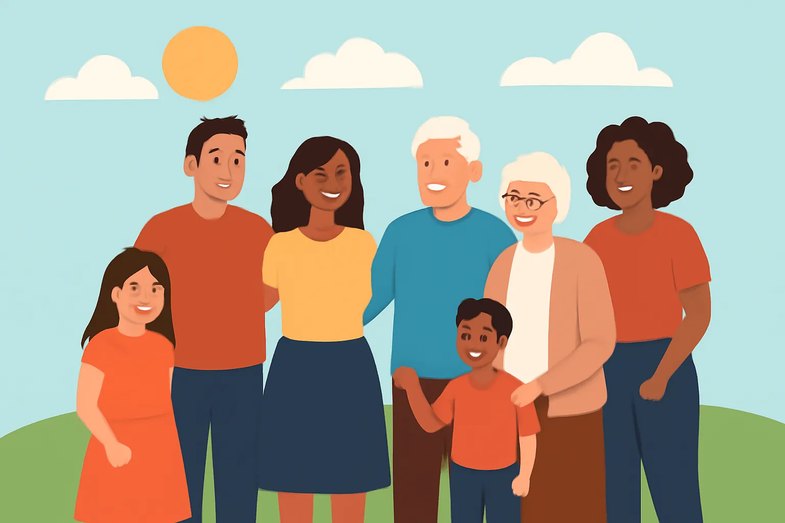 family and friends day flyer church