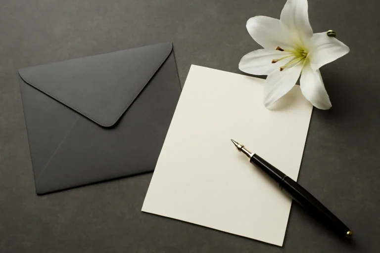 funeral attendance letter