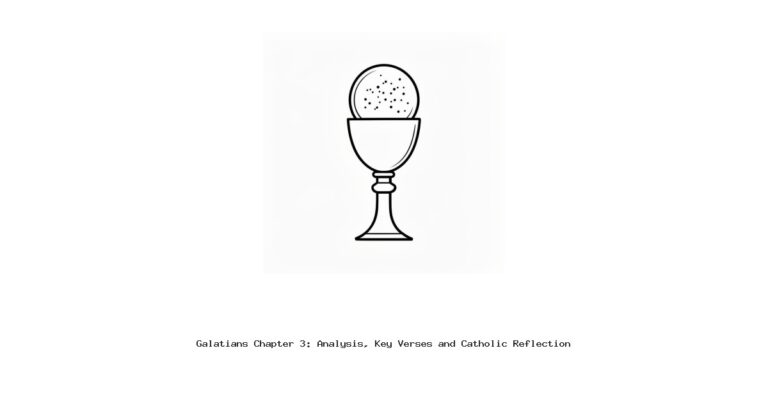Galatians Chapter 3: Analysis, Key Verses and Catholic Reflection