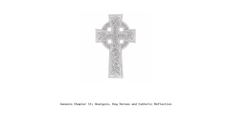 Genesis Chapter 11: Analysis, Key Verses and Catholic Reflection