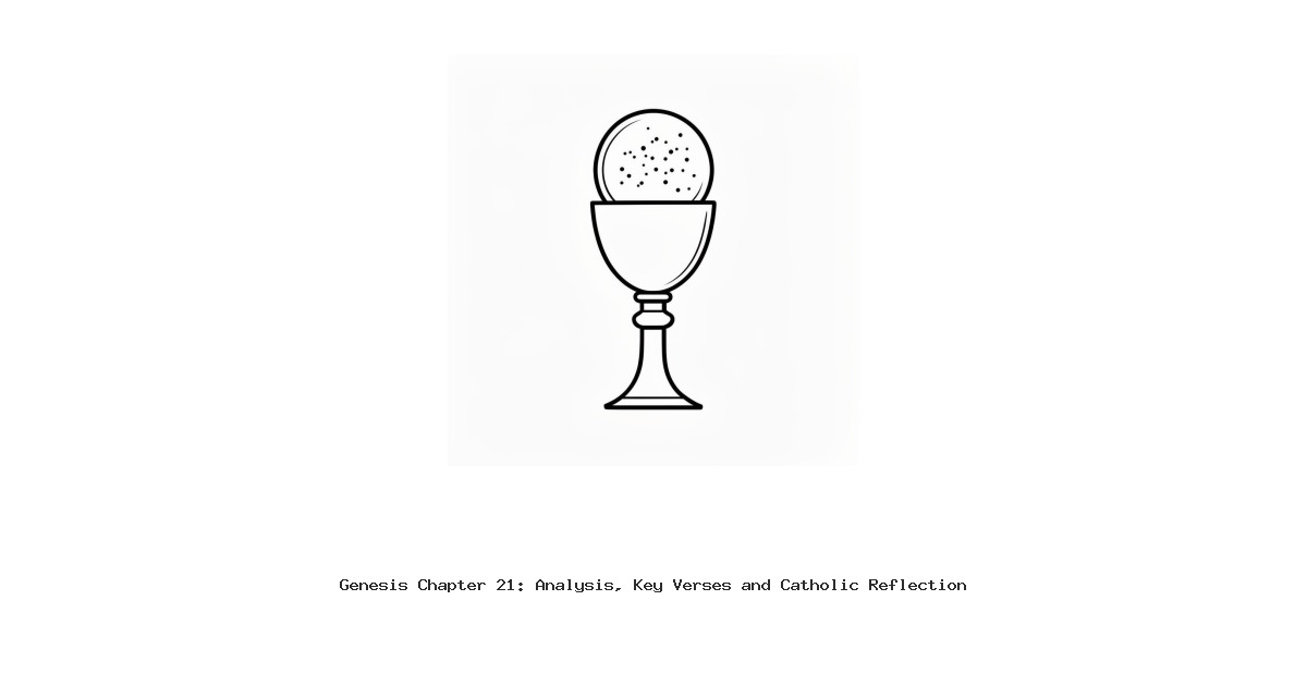 Genesis Chapter 21: Analysis, Key Verses and Catholic Reflection