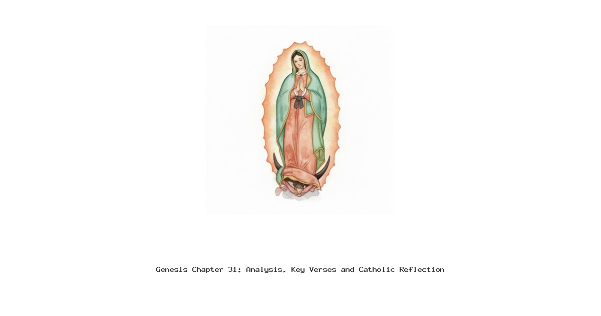 Genesis Chapter 31: Analysis, Key Verses and Catholic Reflection