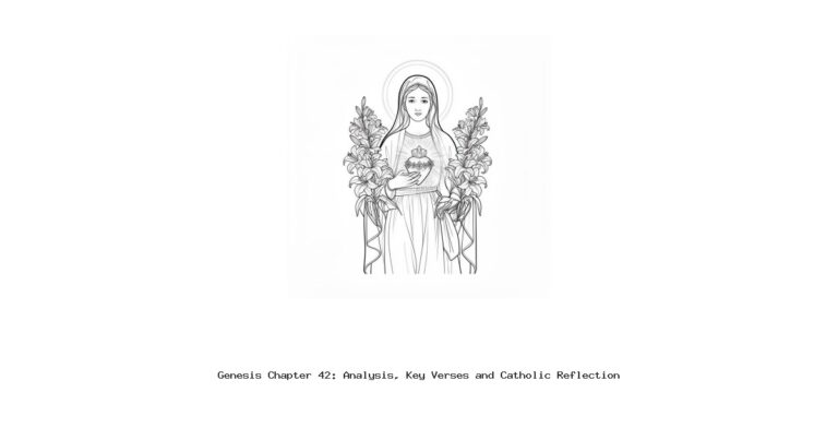 Genesis Chapter 42: Analysis, Key Verses and Catholic Reflection