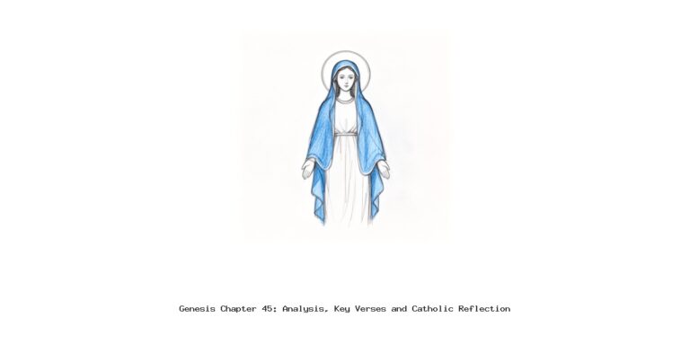 Genesis Chapter 45: Analysis, Key Verses and Catholic Reflection
