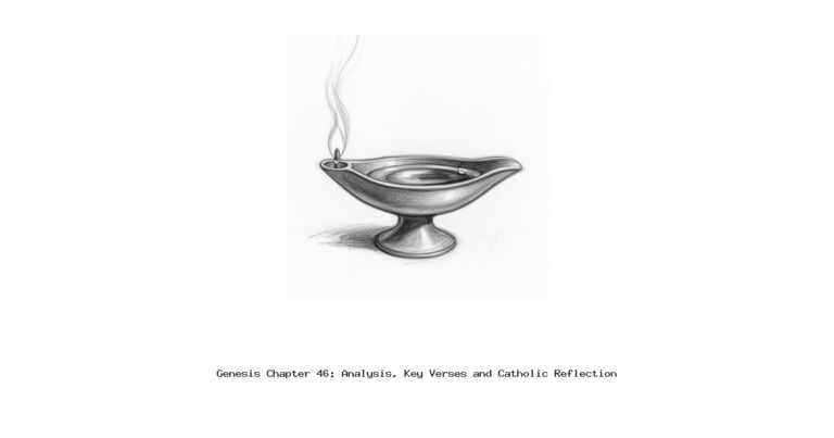 Genesis Chapter 46: Analysis, Key Verses and Catholic Reflection