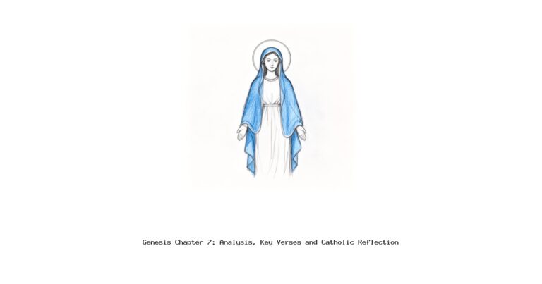Genesis Chapter 7: Analysis, Key Verses and Catholic Reflection