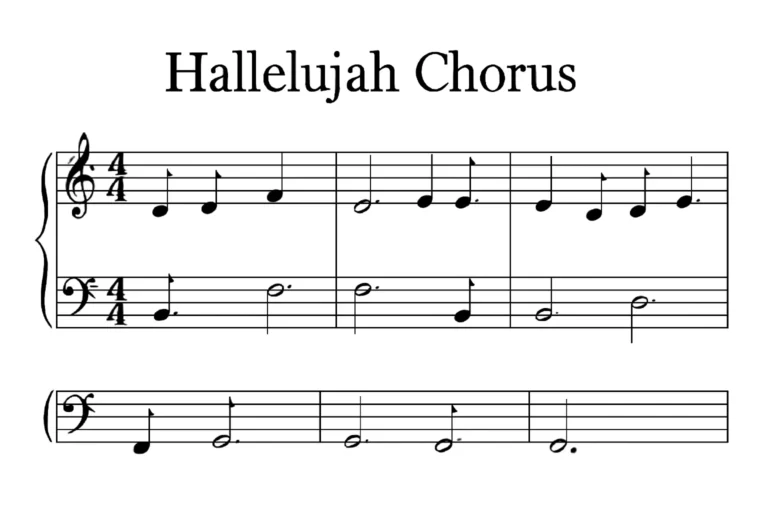 hallelujah chorus music score